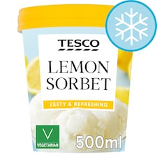 Tesco Lemon Sorbet 500Ml