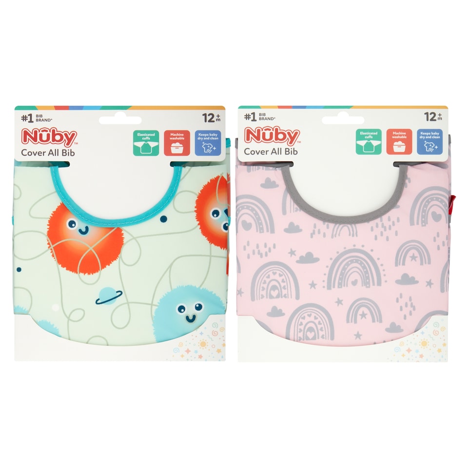 image 1 of Nuby Coverall Bib 12 Months Plus