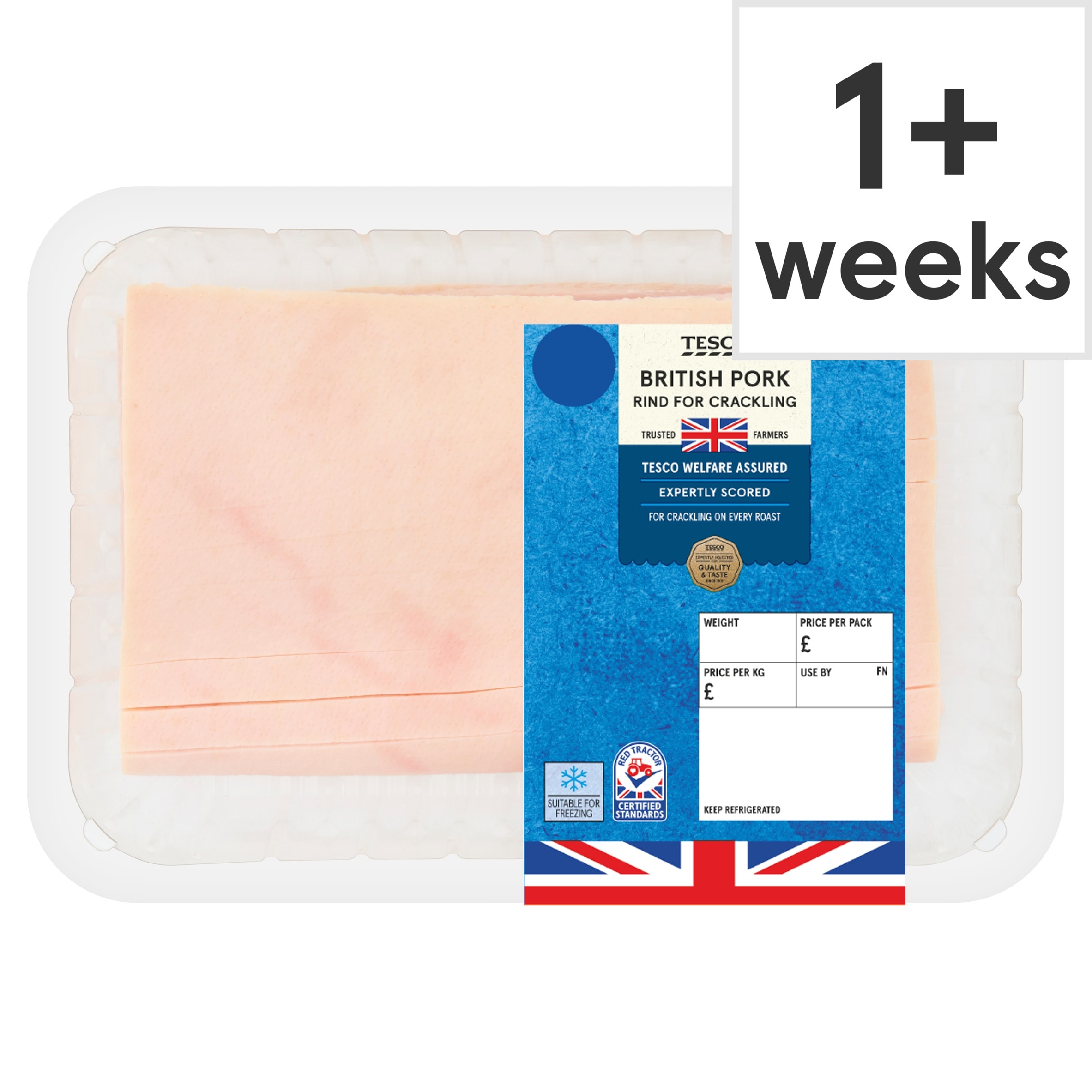 Tesco Pork Rind Sheet 380 - 520g