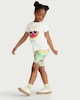 image 2 of F&F Girls 5-Pack Cotton Rich Fruit Print Cycling Shorts in Multi Pink