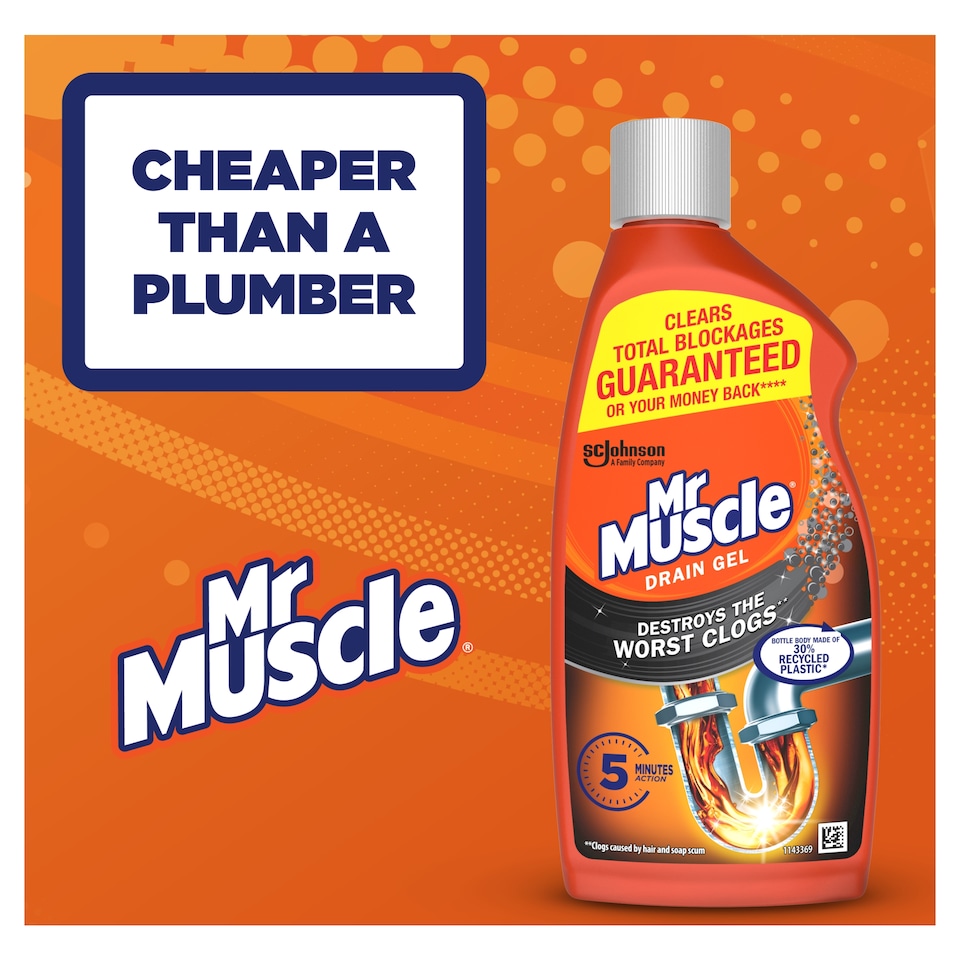 image 1 of Mr Muscle Gel Drain & Sink Unblocker 500ml
