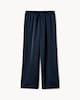 image 4 of F&F Satin Wide Leg Trousers in Navy