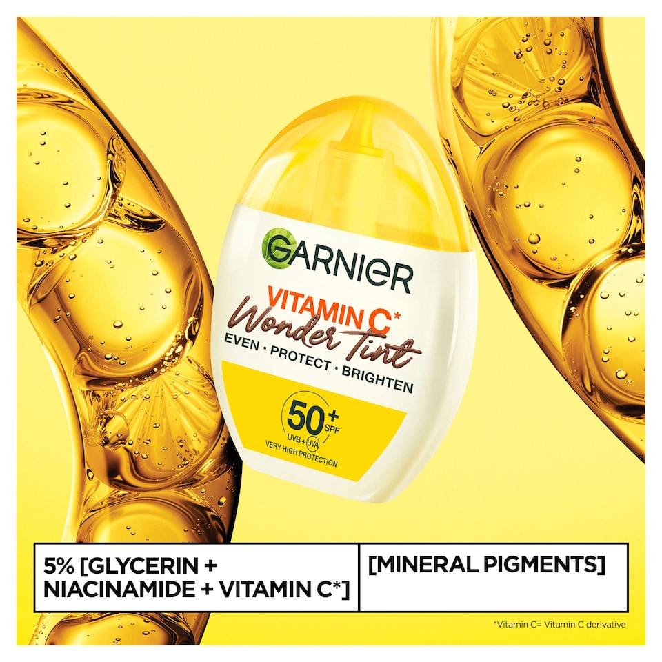 image 1 of Garnier Vitamin C Wonder Tint SPF50 40ml
