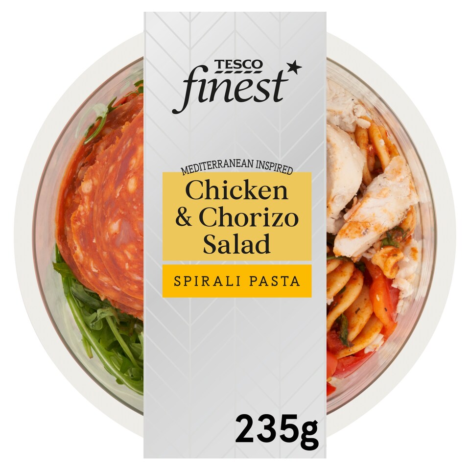 Tesco Finest Chicken Chorizo & Pasta Salad 235G