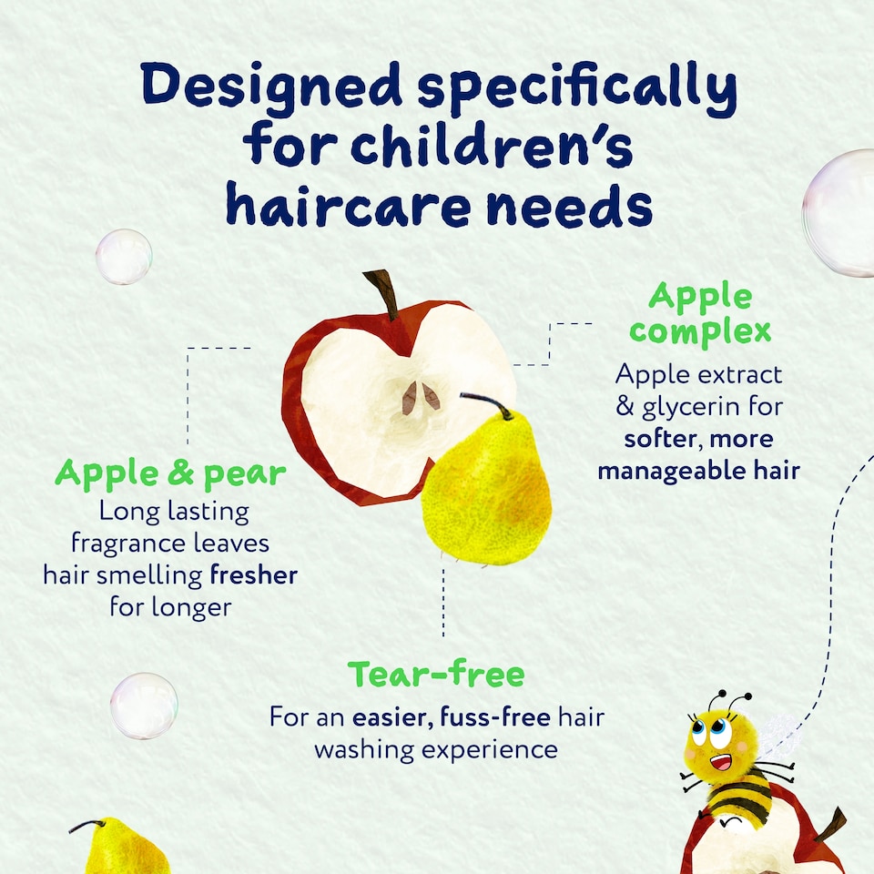 image 1 of Childs Farm 2 in1 Shampoo & Conditioner Apple & Pear 250ml