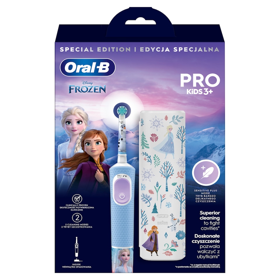 obrázok 1 z Oral-B Pro Kids Ľadové kráľovstvo Elektrická Zubná Kefka