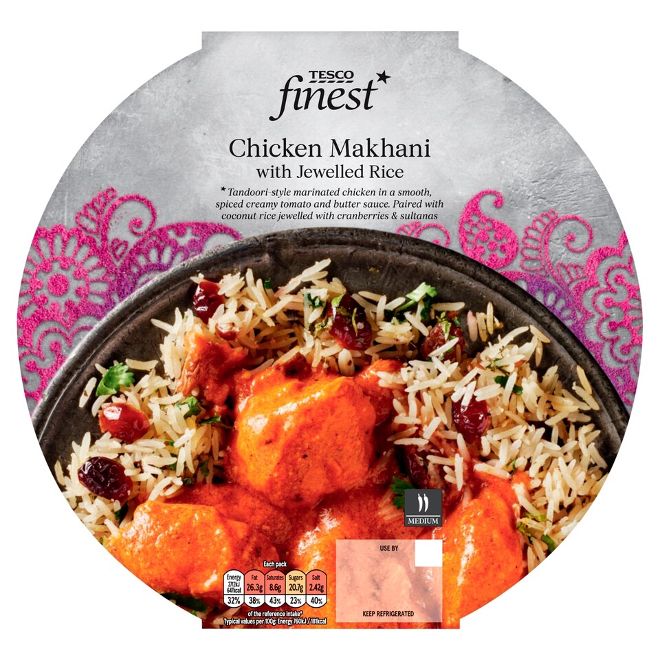 Tesco Finest Chicken Makani with Jewelled Rice 380g