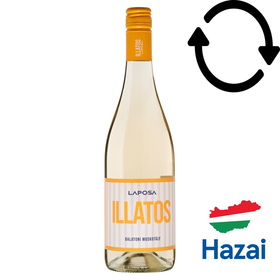Laposa Illatos Balatoni Muskotály Dry White Wine 12% 75 cl