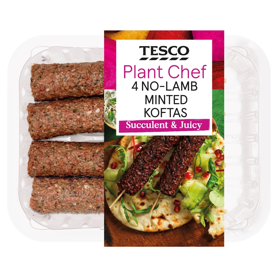 Tesco Plant Chef 4 No-Lamb Minted Koftas 240g