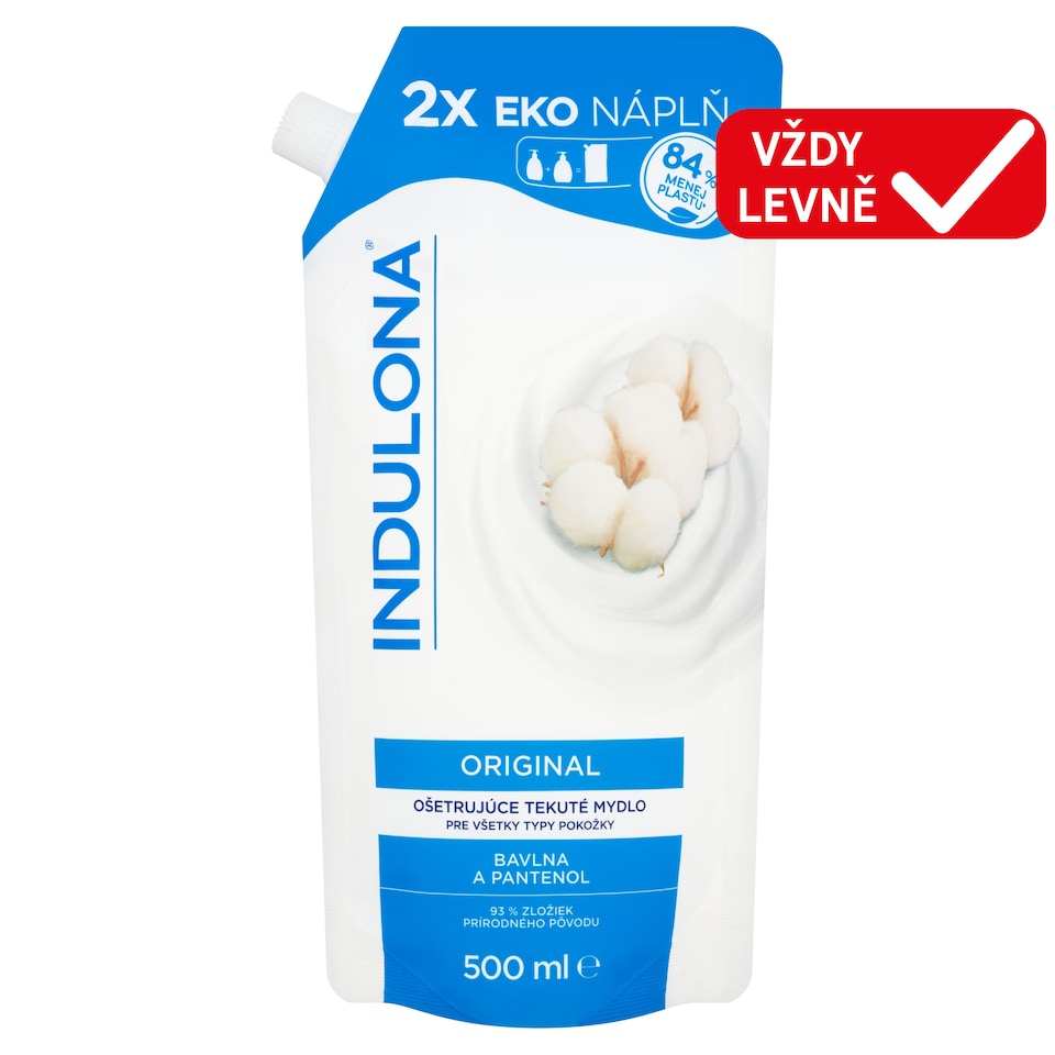 Obrázek 1 pro produkt Indulona Original pečující tekuté mýdlo 500ml