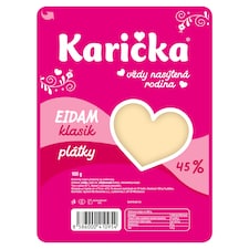 Karička Eidam 45 % plátky klasik 100 g