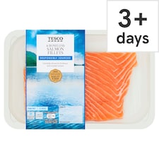Tesco Boneless Salmon Fillets 4 Pack 520g