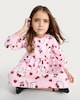 image 3 of Hello Kitty Print Cotton Rich Long Sleeved Sweatdress in Hot Pink