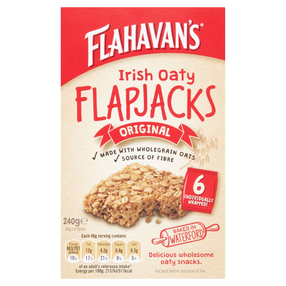 Flahavans Flapjack Original 6X40g