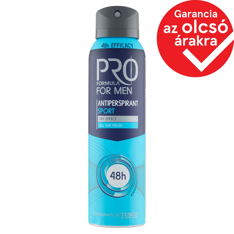 Tesco Pro Formula For Men Sport izzadásgátló dezodor 150 ml
