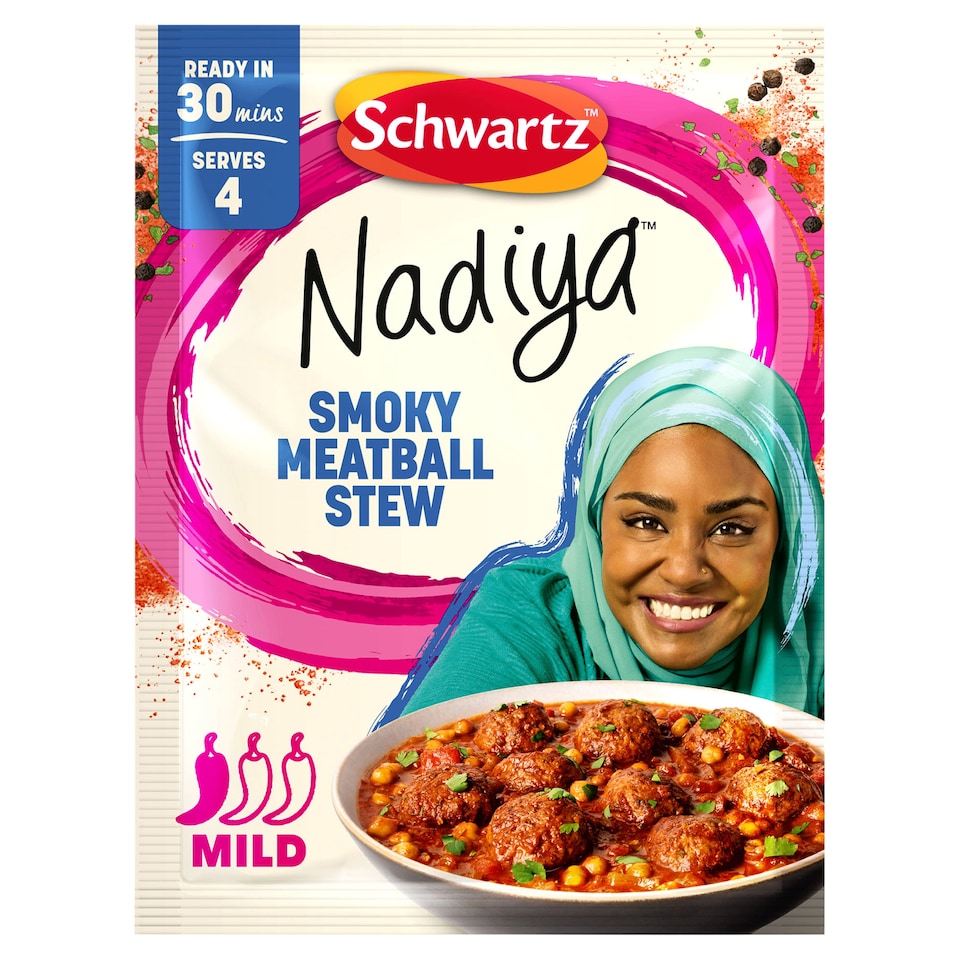 image 1 of Schwartz Nadiya Smoky Meatball Stew 30g