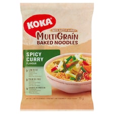 Koka Multigrain Baked Noodles Spicy Curry Flavoured 70G