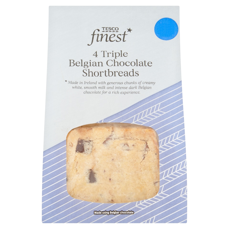Tesco Finest Triple Chocolate Shortbreads 4 Pack