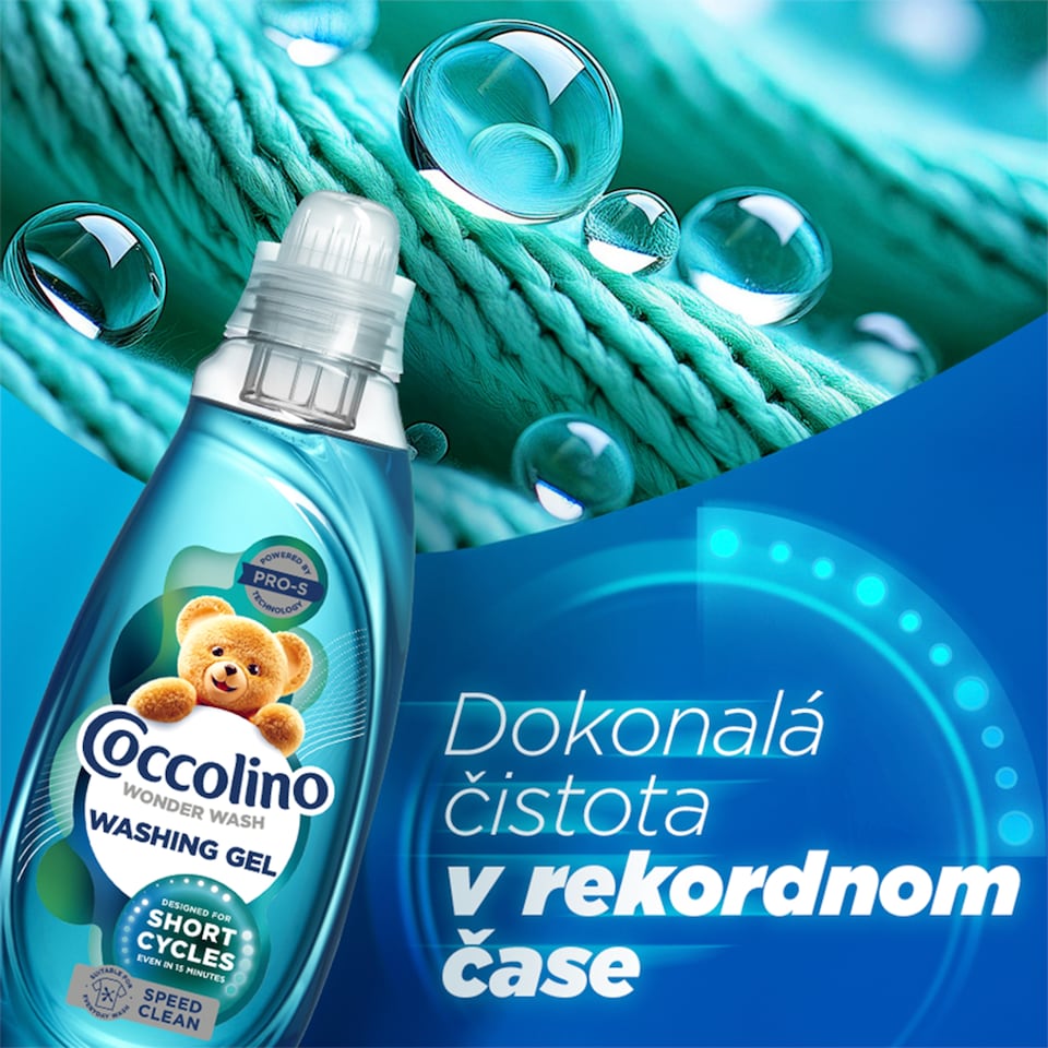 image 1 of Coccolino Wonder Wash Speed Clean Washing Gel 37 Washes 1480 ml