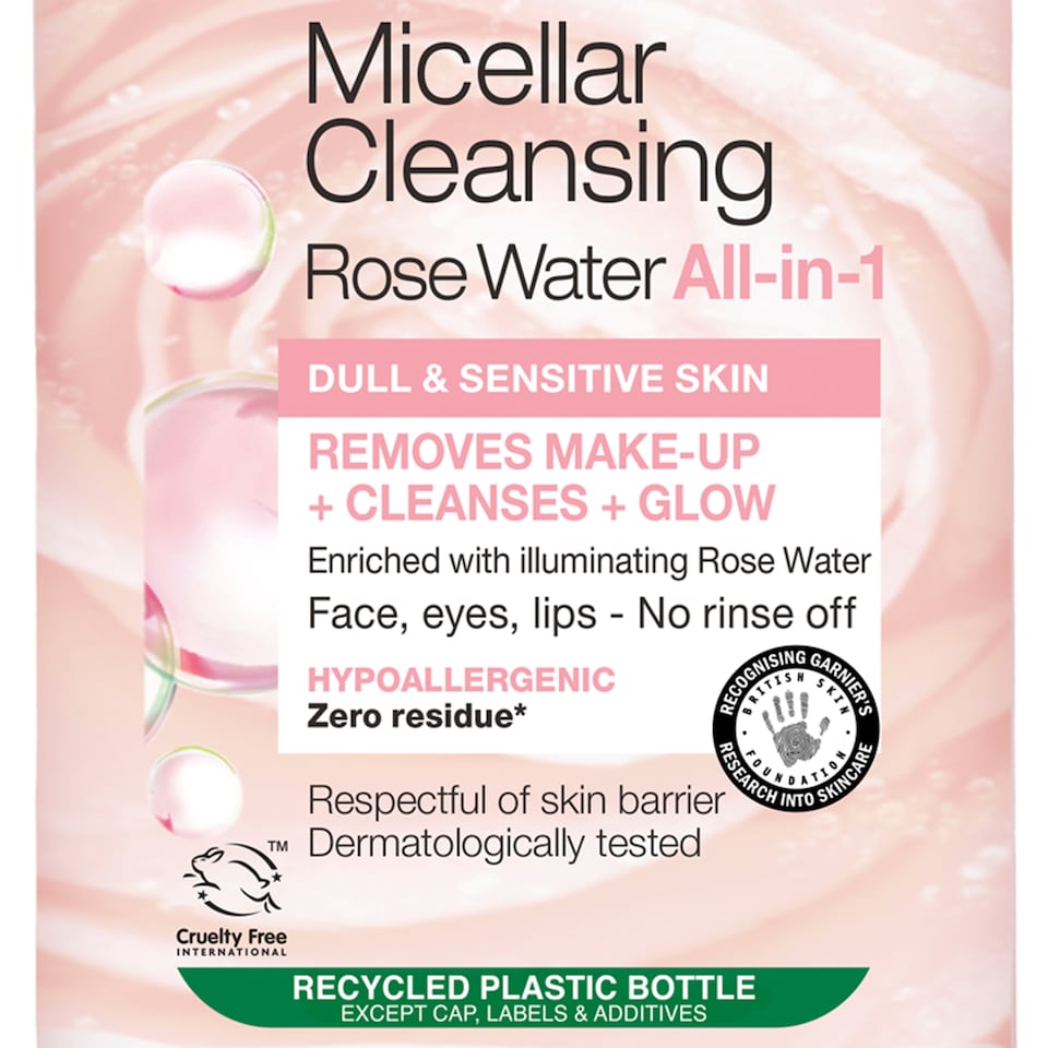 image 1 of Garnier Skin Active Micellar Water Rose 400Ml