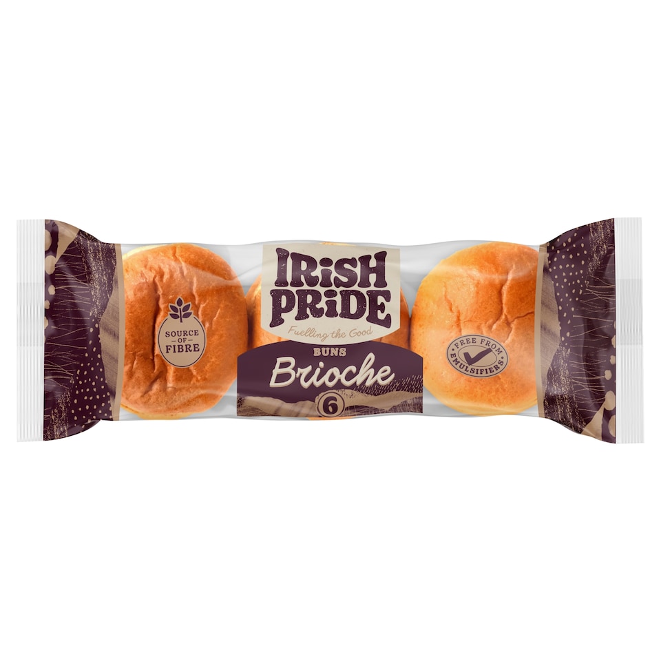 Irish Pride 6 Brioche Buns 300g