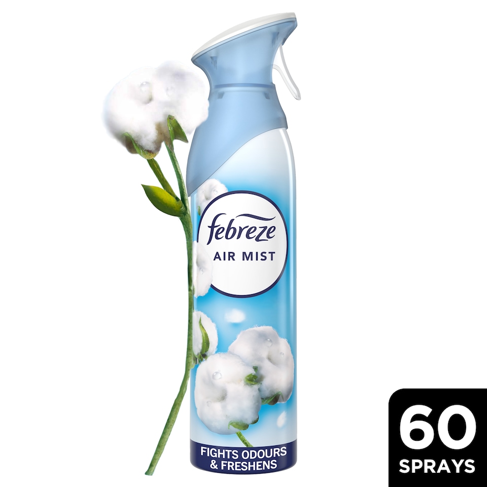image 1 of Febreze Air Mist Air Freshener Spray - Cotton Fresh 185ml
