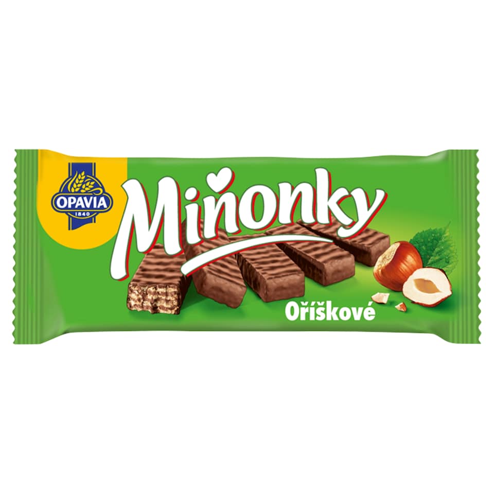 Opavia Miňonky Oříškové oplatky 50g