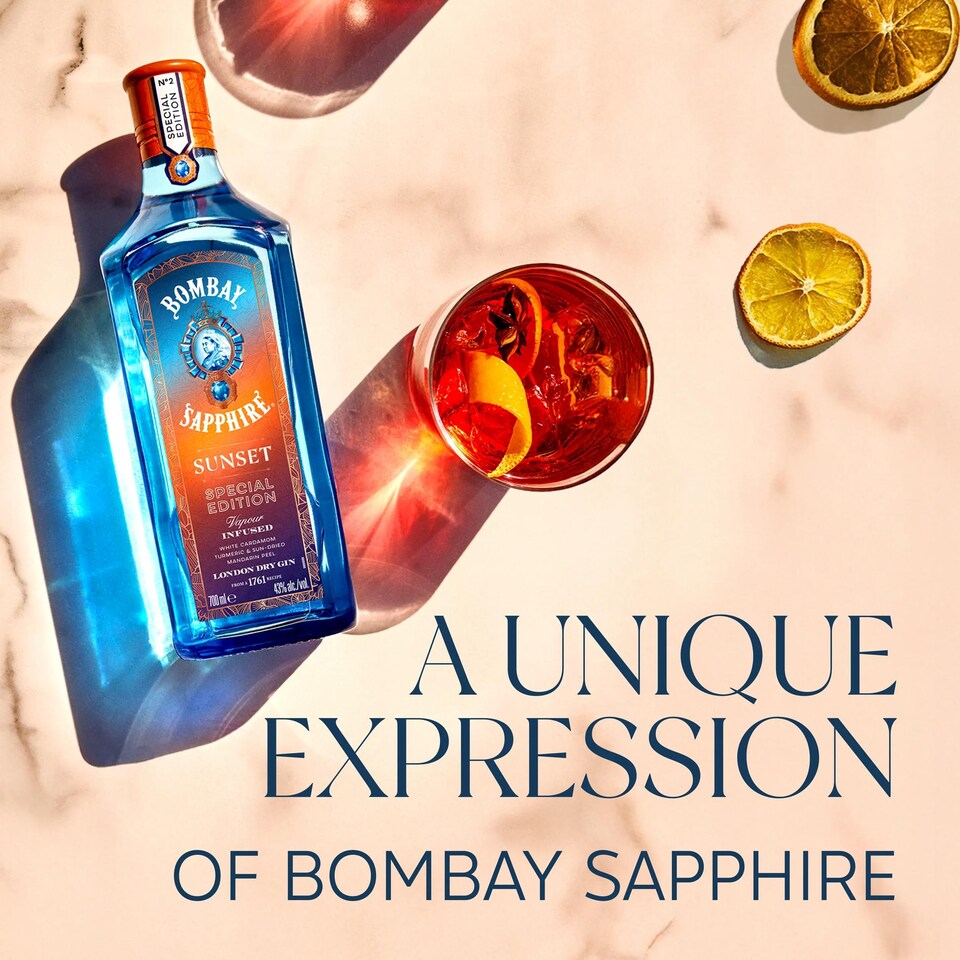 image 1 of Bombay Sapphire Sunset Special Edition Gin 70Cl