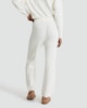 image 3 of F&F Cable Knit Pyjama Bottoms in Cream