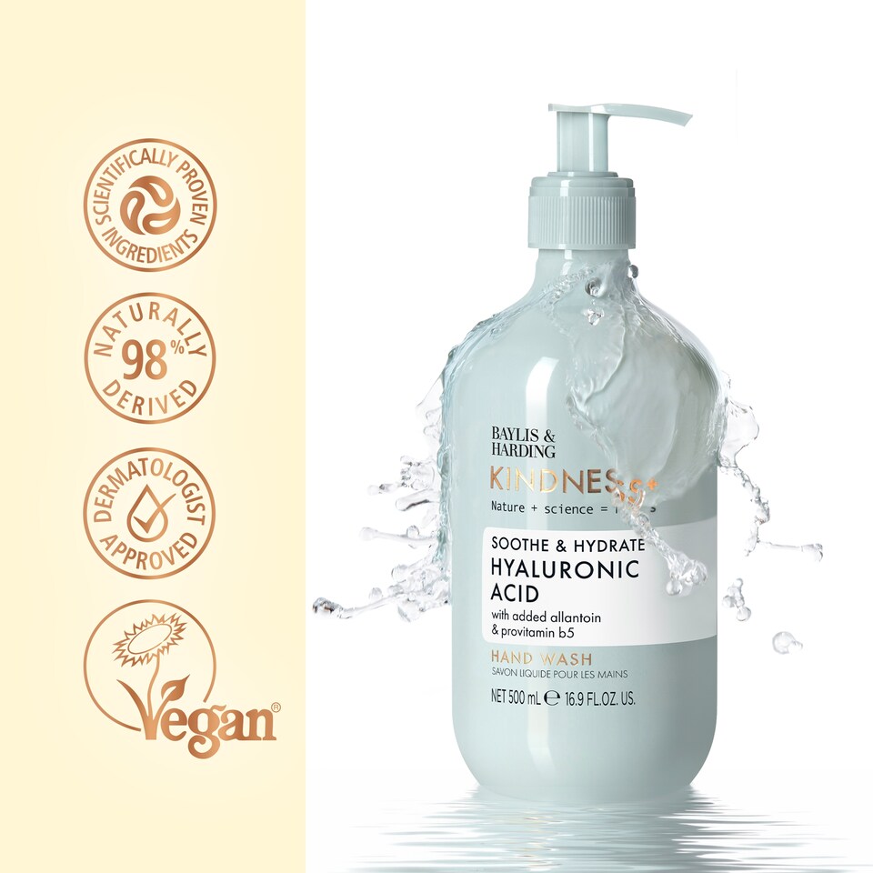 image 1 of Baylis & Harding Kindness Hyaluronic Acid Hand Wash 500ml
