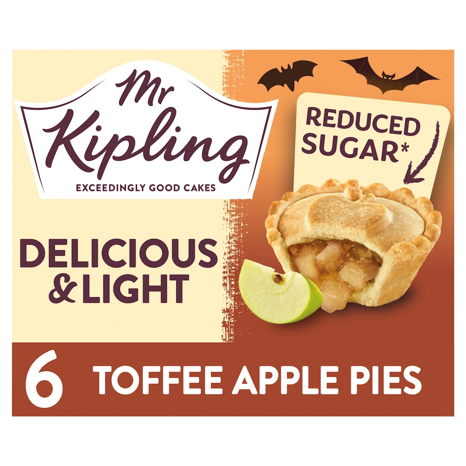Mr Kipling Deliciously Good Toffee Apple Pies 6 Pack