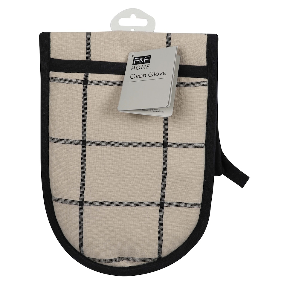 F&F Home Check Oven Glove