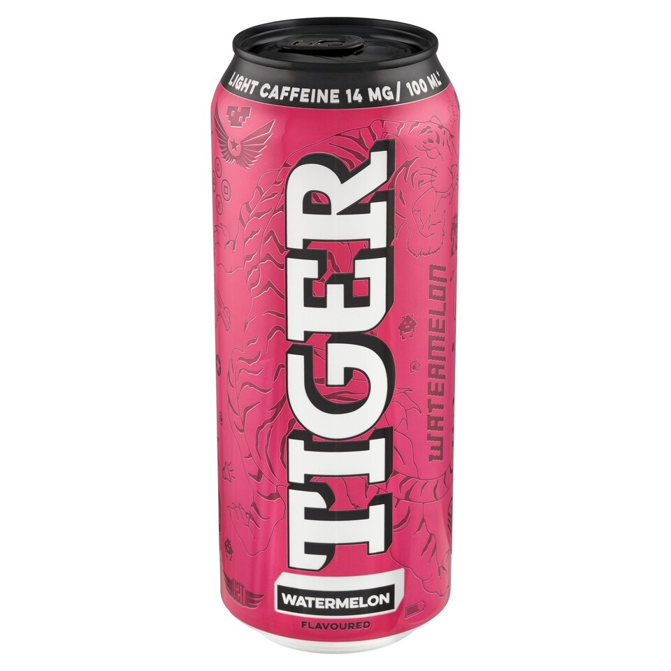 obrázok 1 z Tiger Watermelon sýtený nealkoholický nápoj 500 ml
