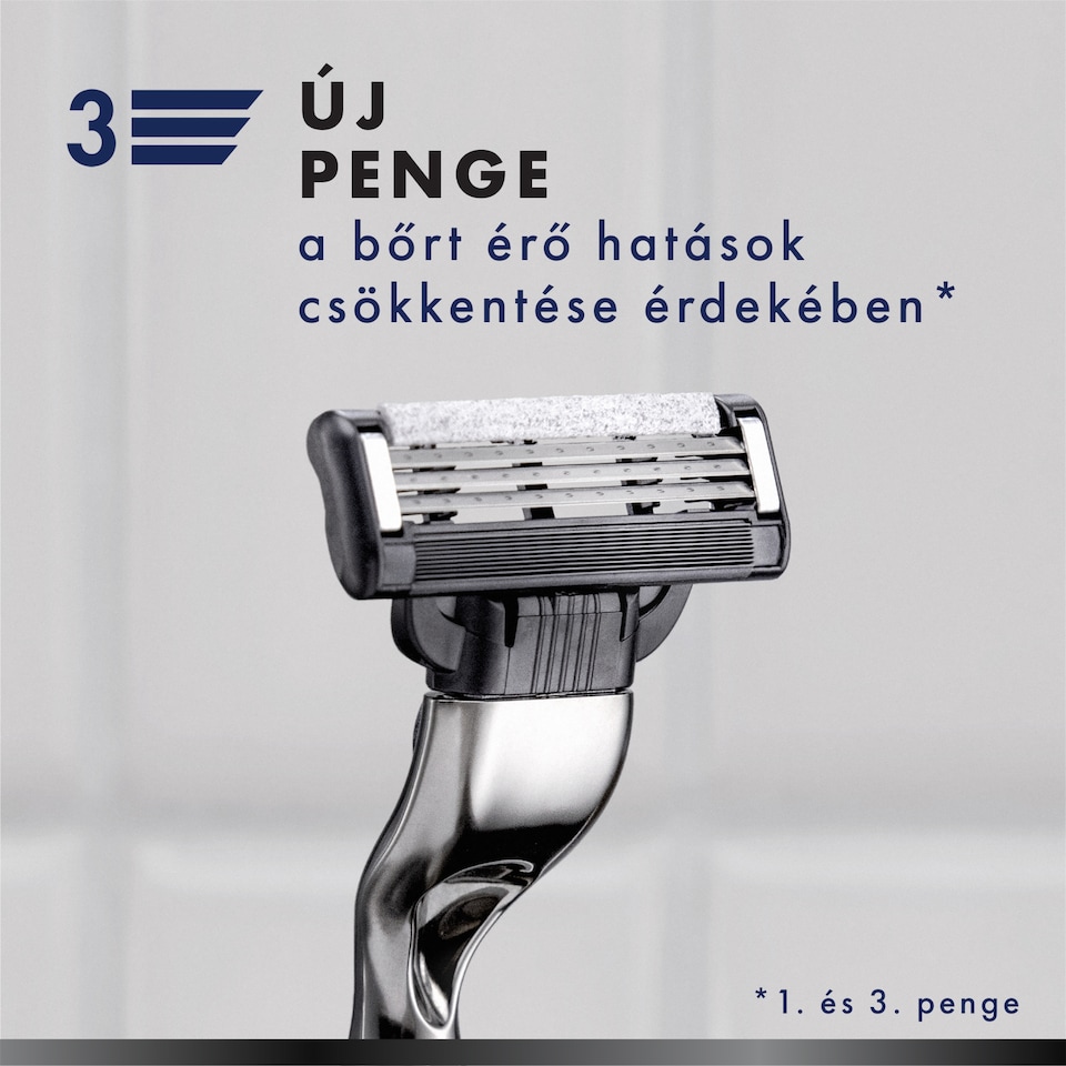 Gillette Mach3 Charcoal Férfi Borotvabetétek, 5 3 Pengés Borotvabetétek 1. kép