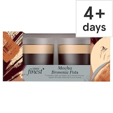 Tesco Finest Mocha Brownie Pot 2x93g