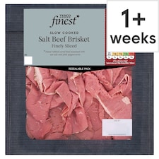Tesco Finest Finely Sliced Roast Beef Brisket 90g