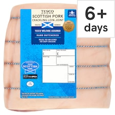 Tesco Pork Loin Crackling Joint 700g-1.3kg