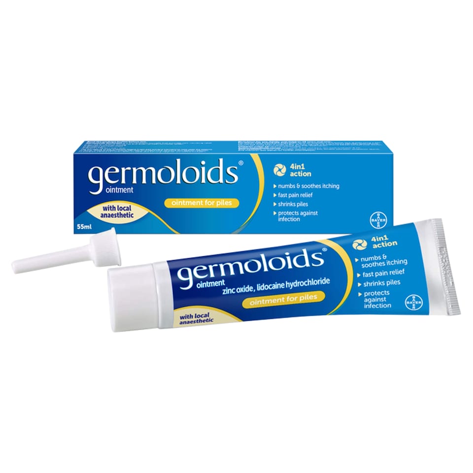 image 1 of Germoloids Triple Action Haemorrhoids Ointment 55ml