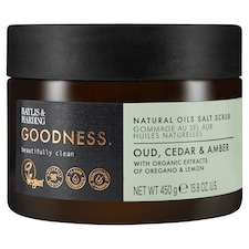 Baylis & Harding Goodness Oud Cedar & Amber Salt Scrub 450g