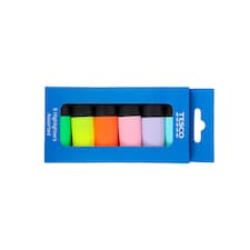 Tesco Mini Highlighters 6 Pack