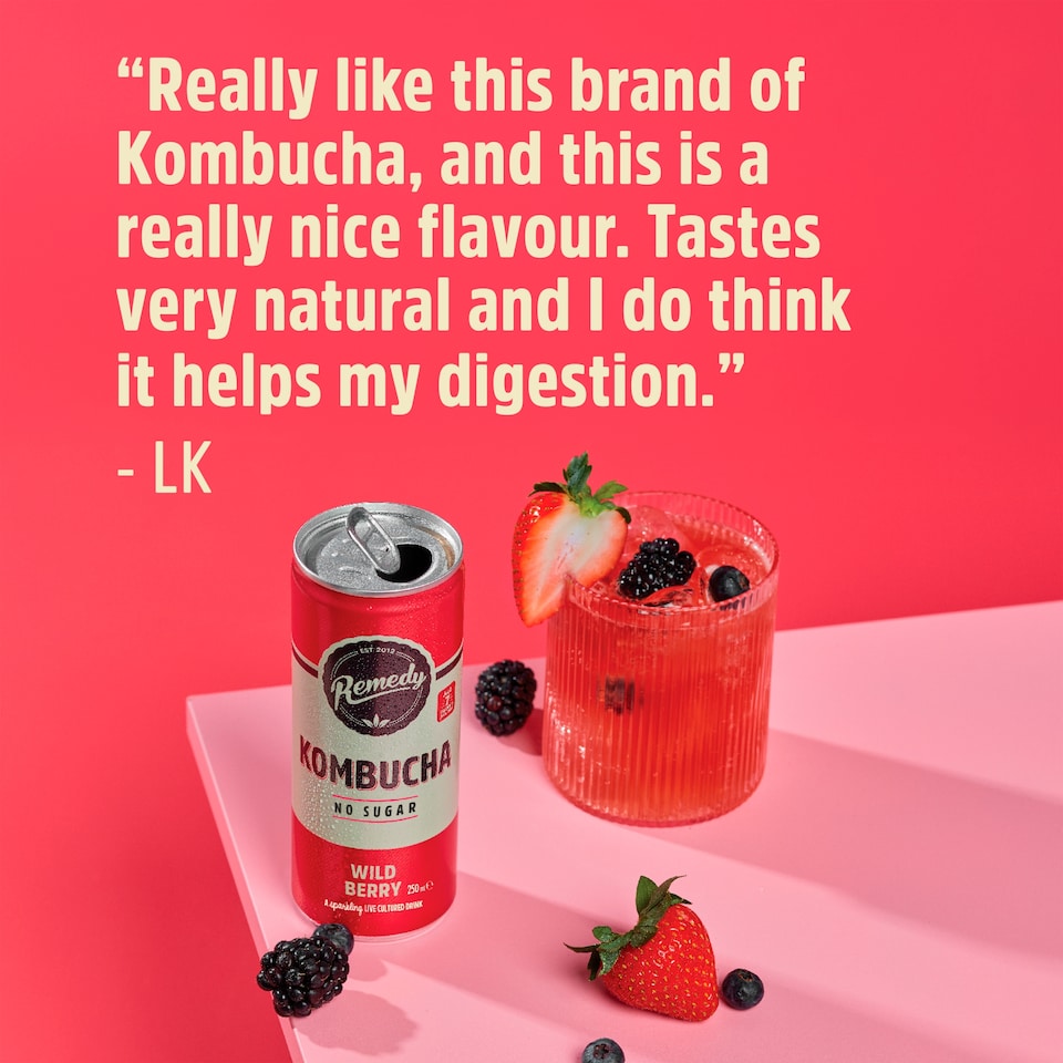 image 1 of Remedy Kombucha - Wild Berry 250ml