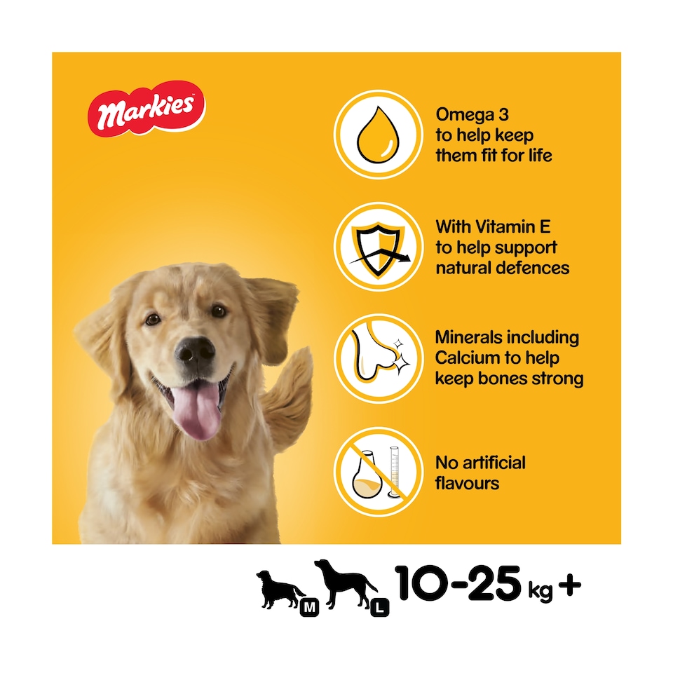 image 1 of Pedigree Markies Adult Dog Treats Marrowbone Biscuits 500g