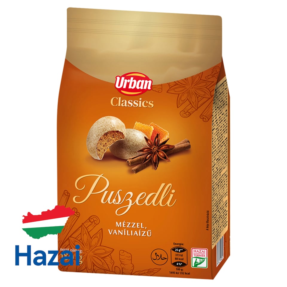 Urban Classics puszedli mézzel, vaníliás 180 g