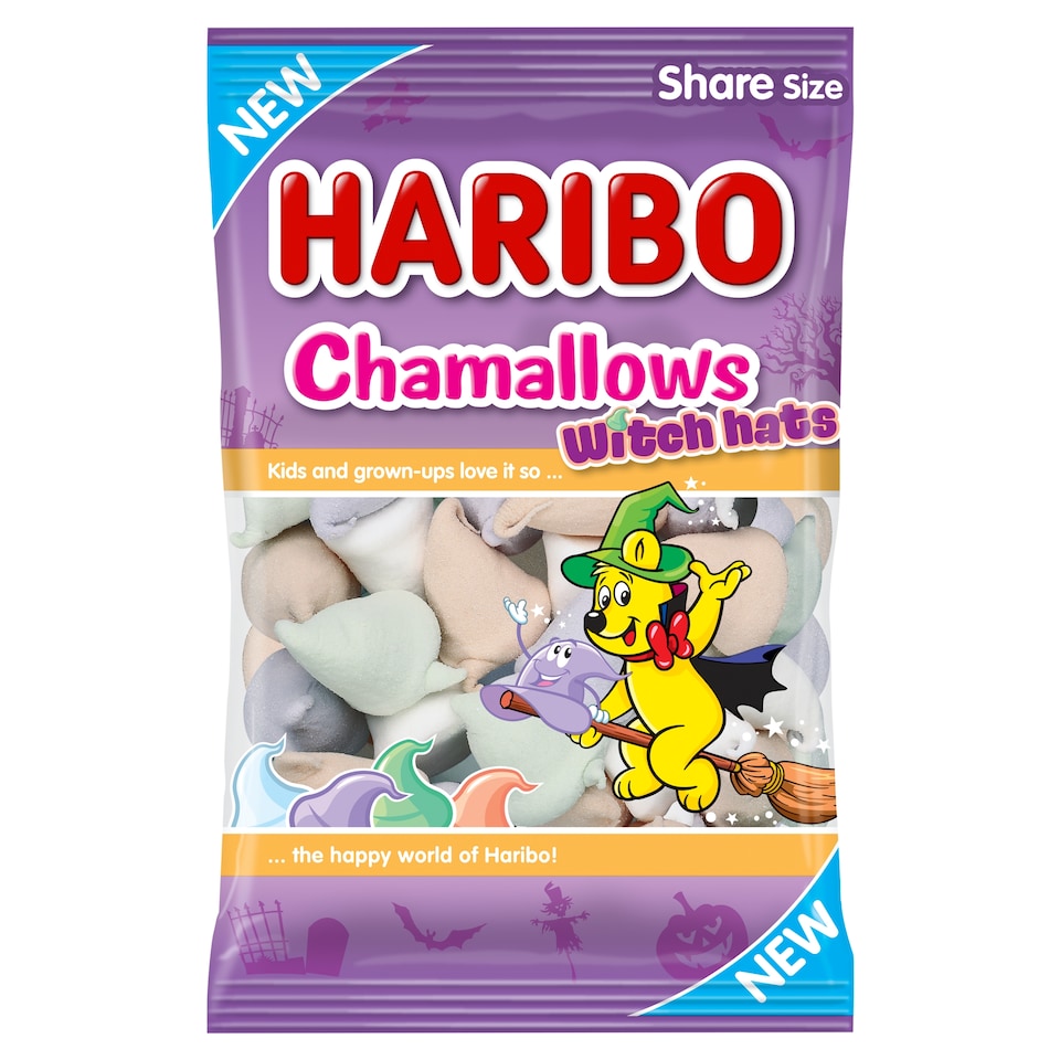 Haribo Chamallows Witch Hats habcukorka 175 g