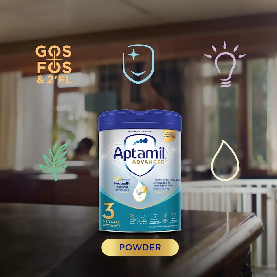 image 1 of Aptamil Advanced 3 Toddler Milk Formula Powder 1-3 Years 800g