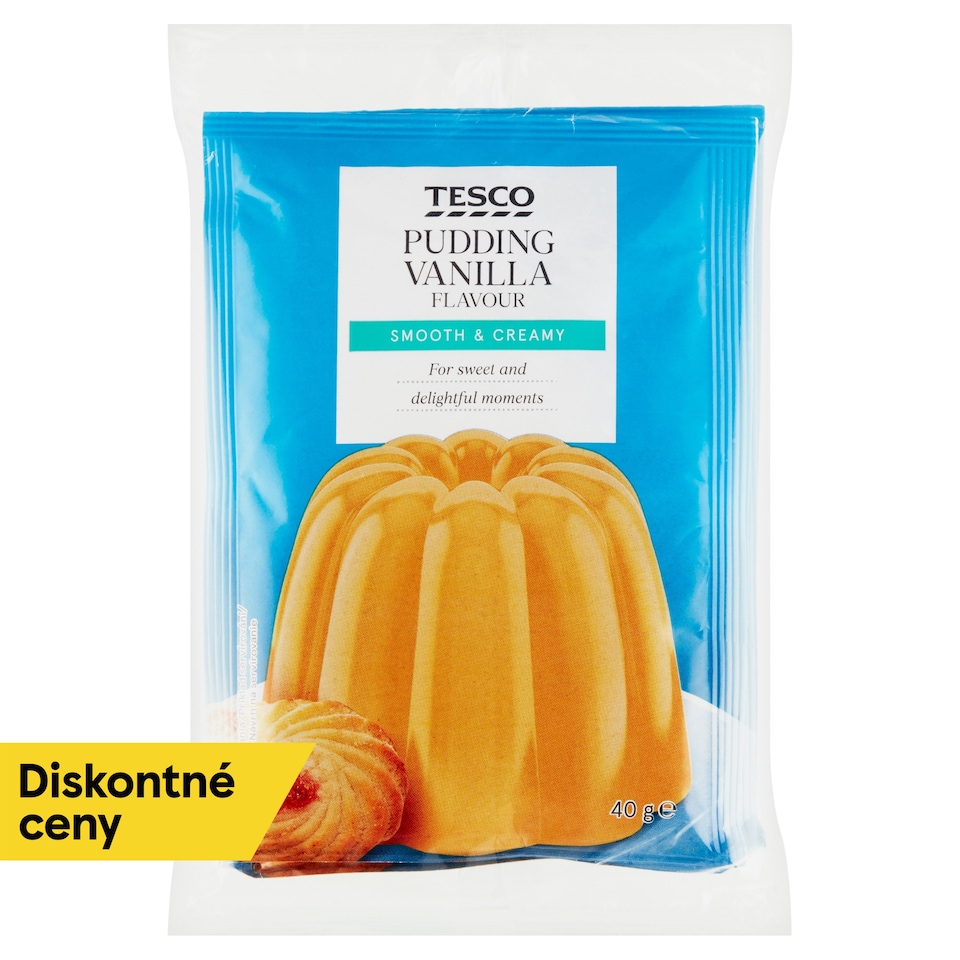 Tesco Puding v prášku s vanilkovou príchuťou 3 x 40 g