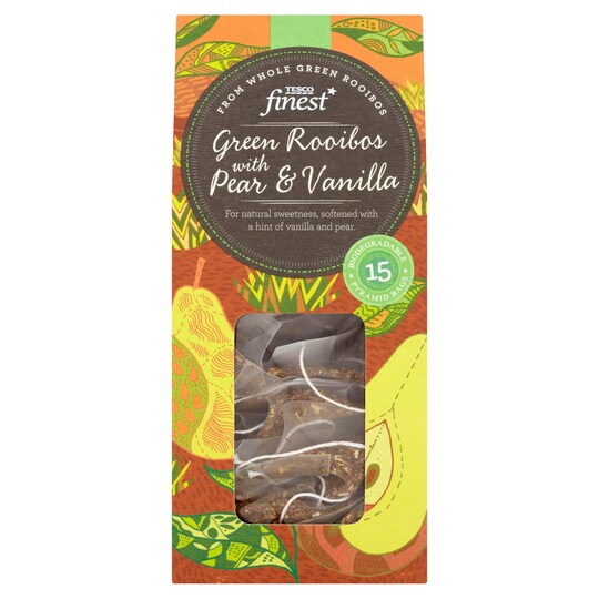 Tesco Finest* Green Pear And Vanilla Tea 15S 30G Tesco Groceries