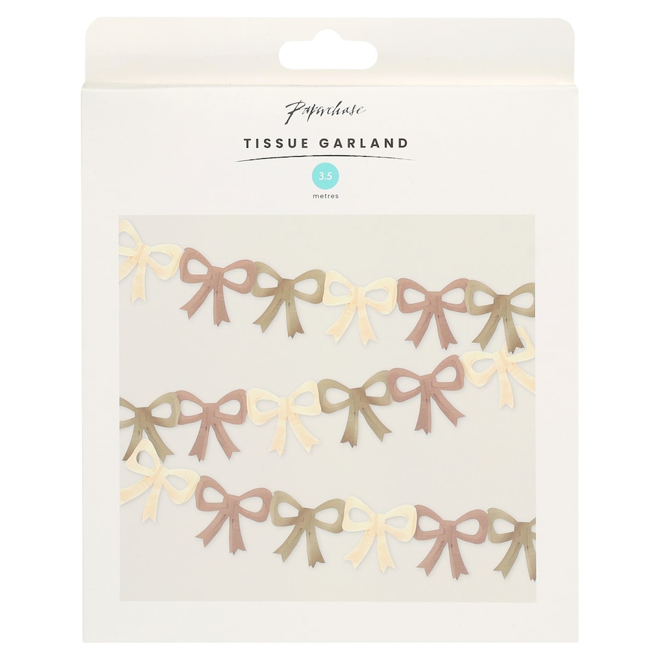 Paperchase bow Bunting 3.5 meters