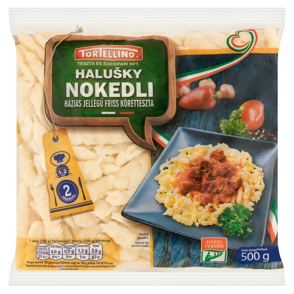 Tortellino nokedli házias jellegű friss körettészta 500 g