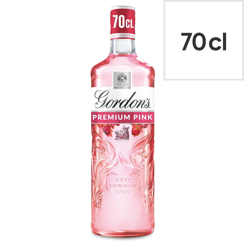 image 1 of Gordon's Premium Pink Gin Based Flavoured Spirit Drink 35% Vol 70cl